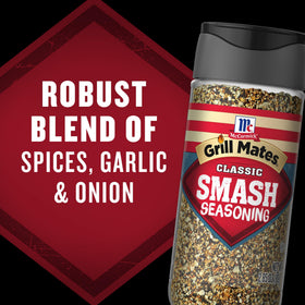 McCormick Grill Mates Classic Smash seasoning on poultry and ribs