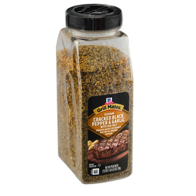 McCormick Grill Mates cracked black pepper-sea salt coats meats with a bold, flavorful crust.
