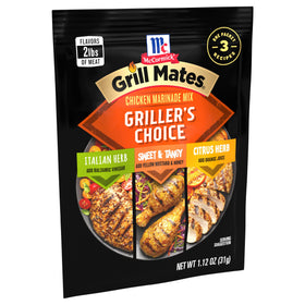 McCormick Griller's Choice Sweet & Tangy marinade pouch for bold poultry flavor