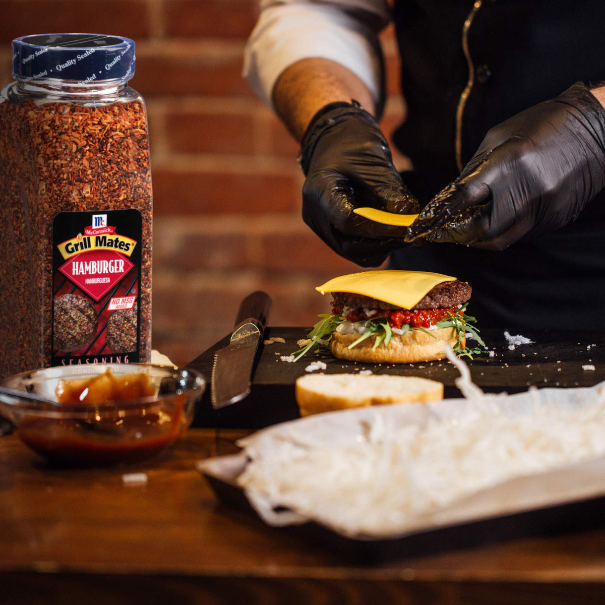 24-ounce McCormick Grill Mates container ready for busy kitchens