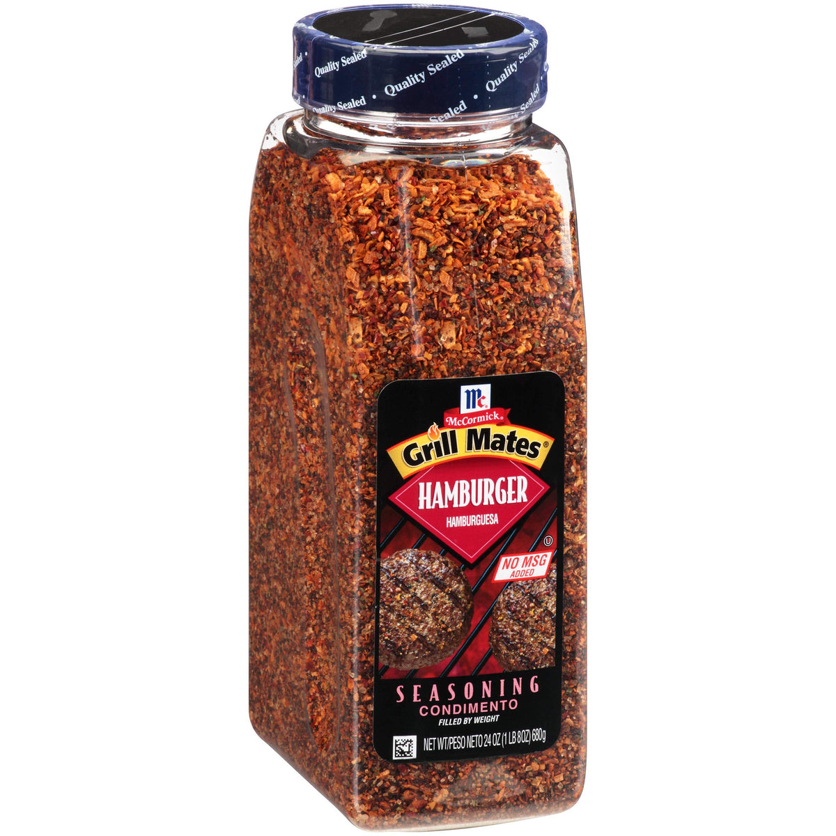 McCormick Grill Mates Hamburger Seasoning bottle shows bold, ready-to-use flavor for burgers