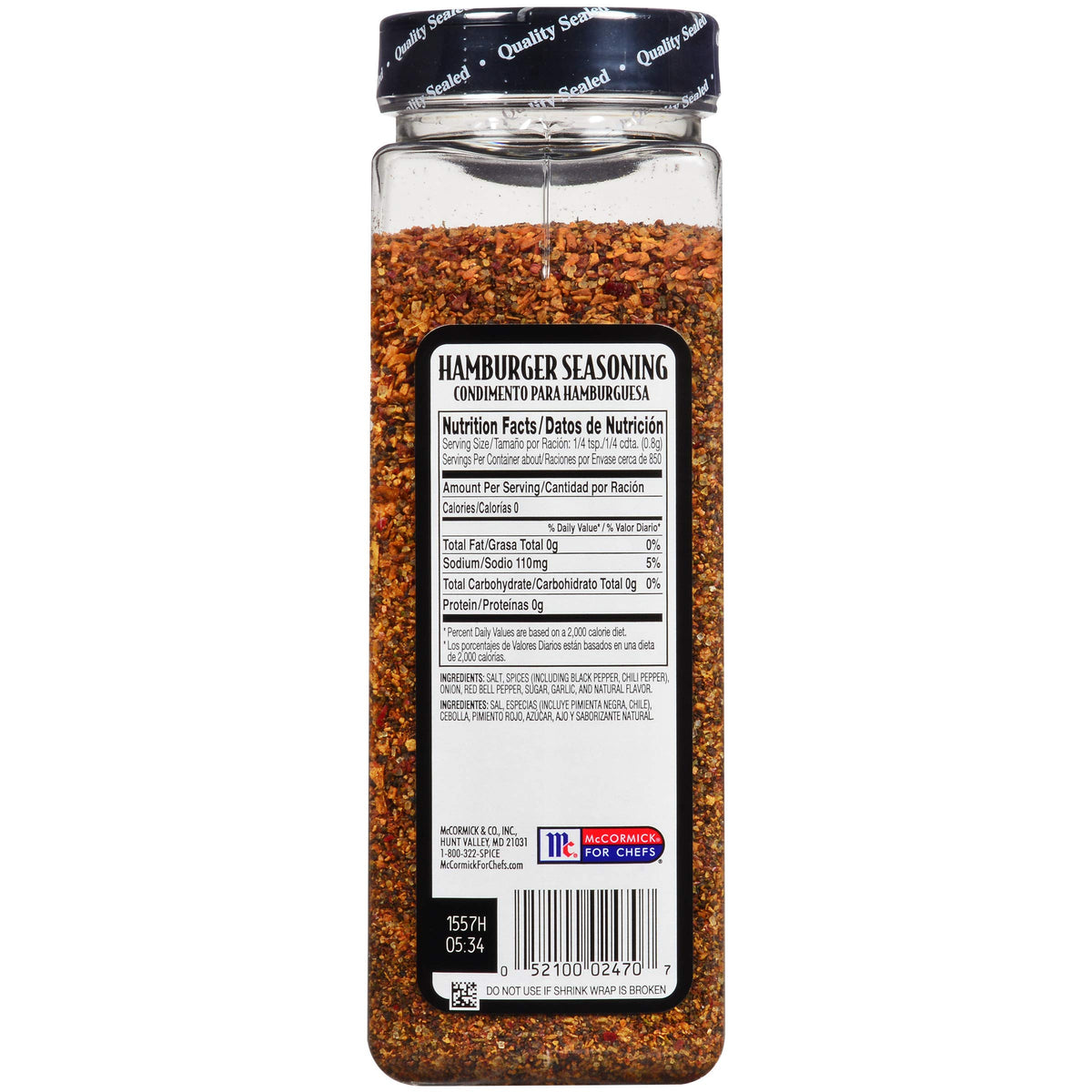 Coarse peppers and toasted onion visible in McCormick Grill Mates for rustic texture