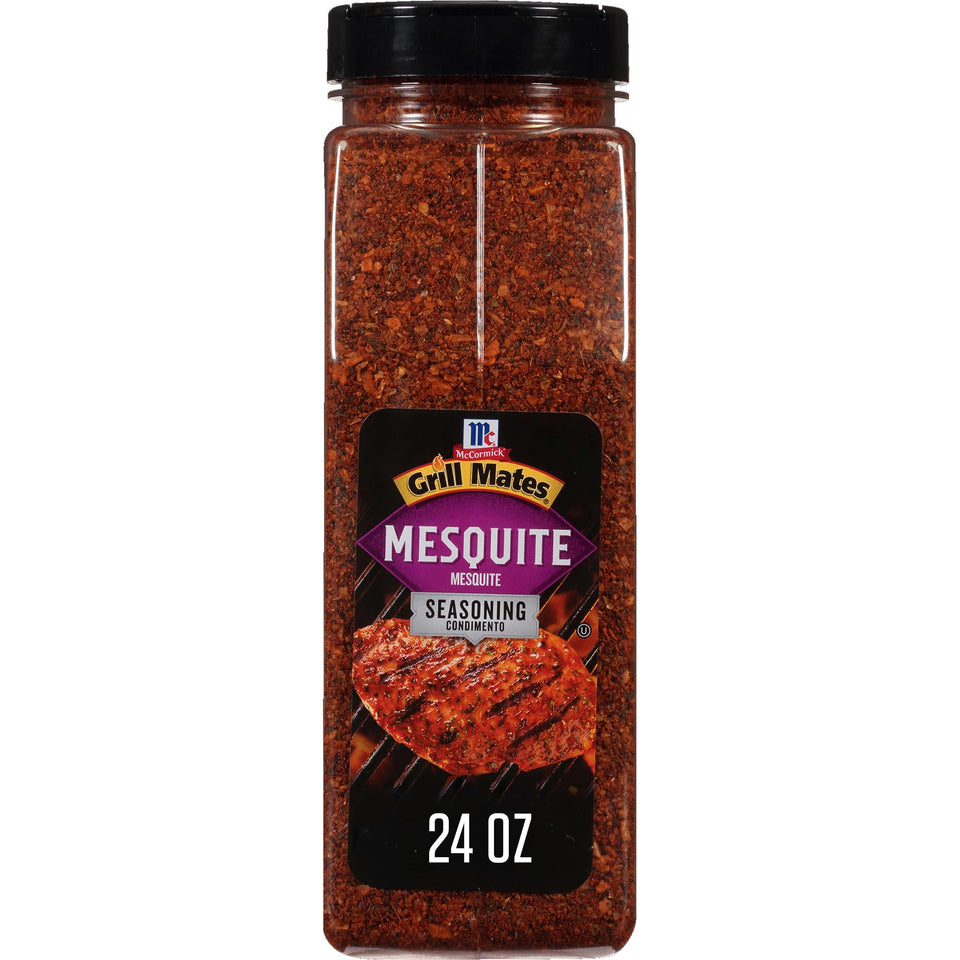 McCormick Grill Mates Mesquite Seasoning canister for bold grilling flavor