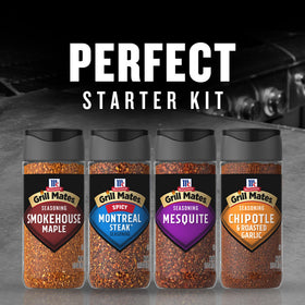 McCormick Grill Mates Mesquite seasoning adds smoky depth to grilled meats.