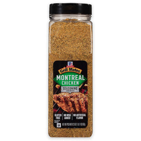 McCormick Grill Mates Montreal Chicken Seasoning bottle delivers bold flavor to meats
