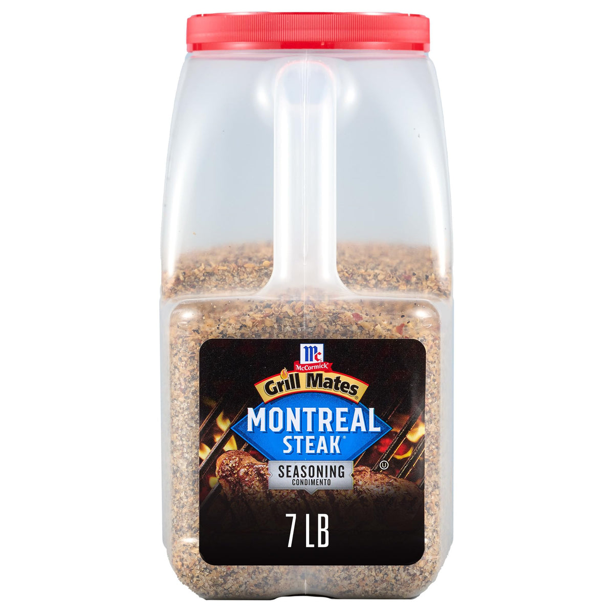 McCormick Grill Mates Montreal Steak Seasoning 7lb container boosts flavor for busy kitchens
