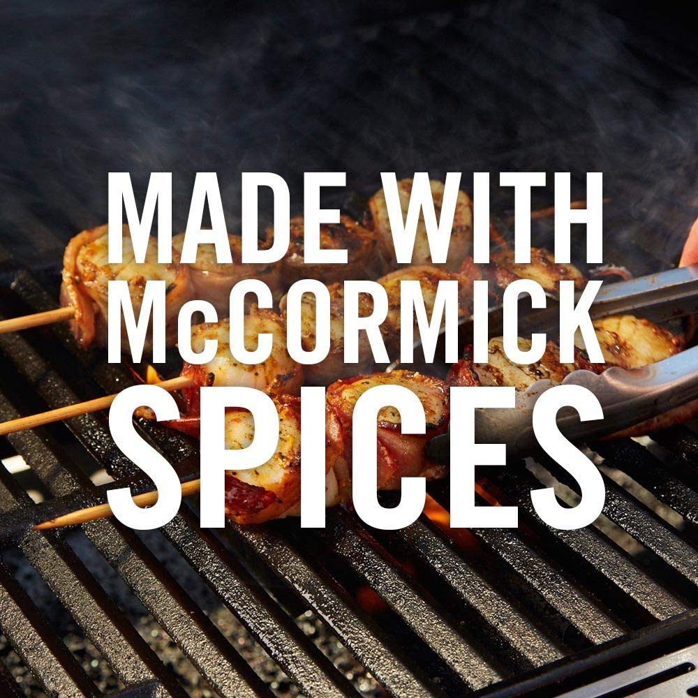 Ground seasoning dust on vegetables from McCormick Grill Mates