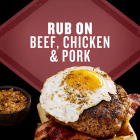 Burgers seasoned with Smokehouse Maple for a savory crust