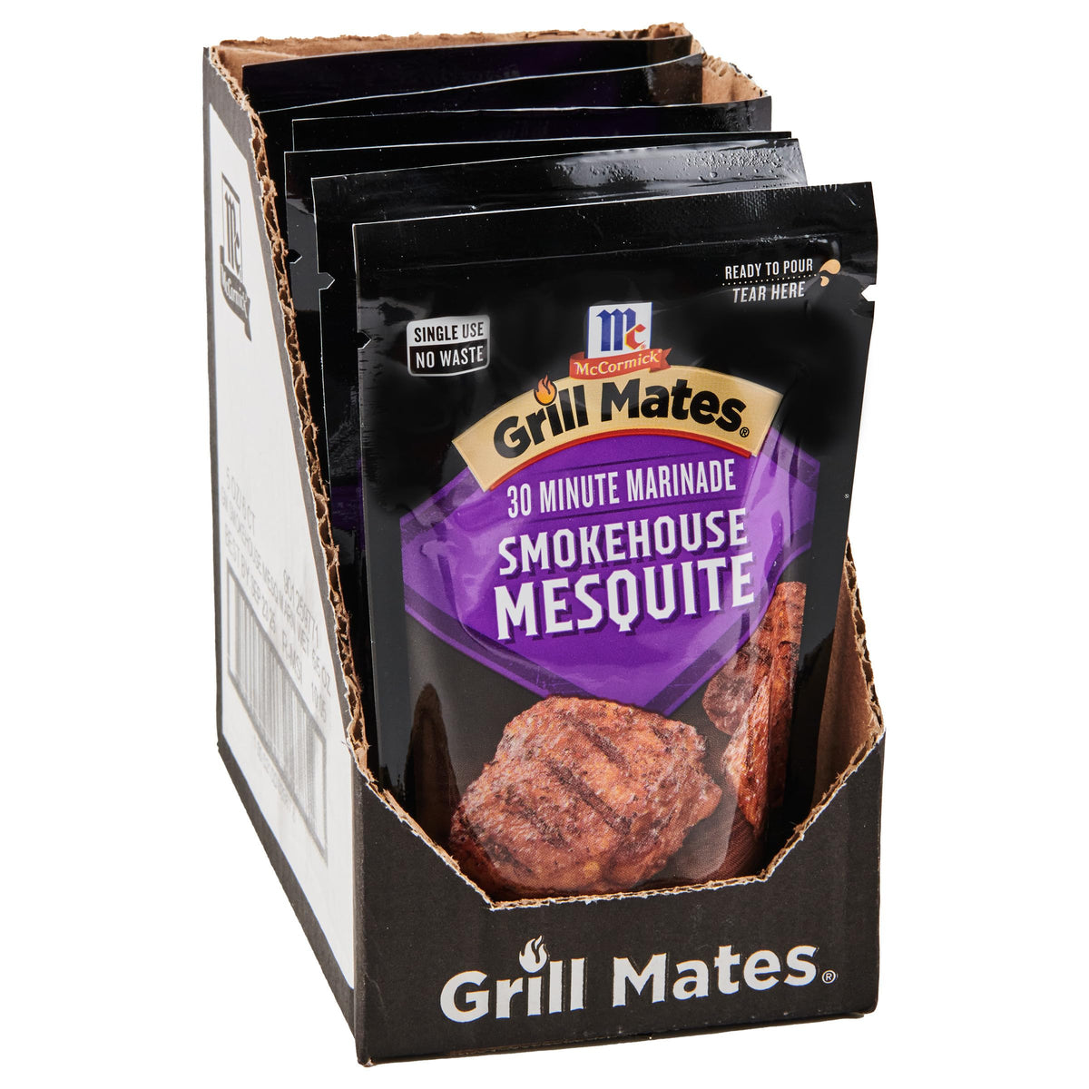McCormick Grill Mates Smokehouse Mesquite bottle offering a quick, smoky flavor boost for grilling.
