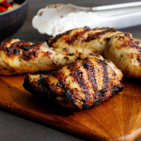 McCormick Grill Mates Zesty Herb Marinade ingredients laid out.