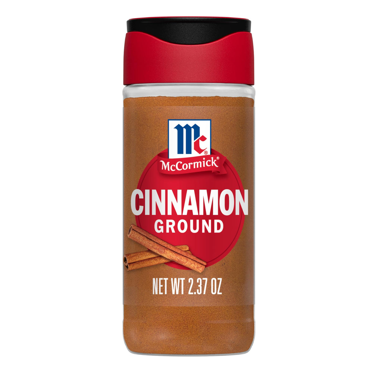 McCormick ground cinnamon label closeup showing quality and ingredients