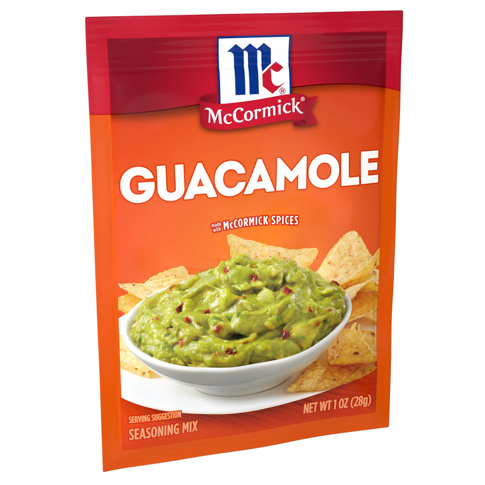 McCormick Guacamole Seasoning Pack enhances quick dip flavor
