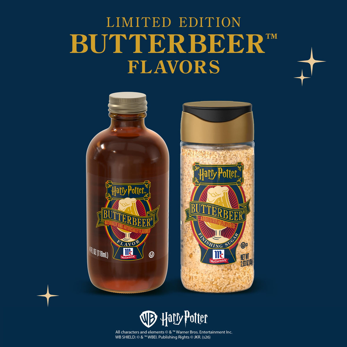 McCormick Butterbeer flavor ice cream float topping boosts beverages.