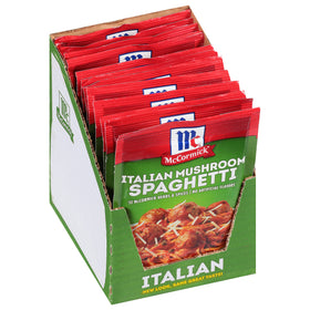 McCormick Italian Mushroom Spaghetti Sauce packet ready in minutes