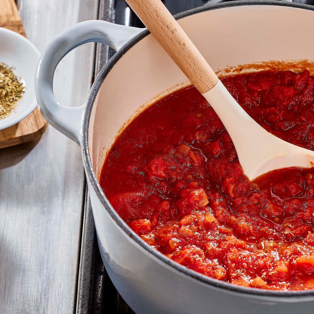 Pizza dish with McCormick Italian Seasoning adds herb-forward aroma.