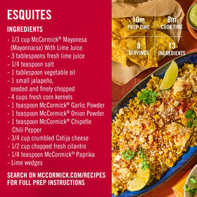 Perfect for elotes and grilled corn toppings.