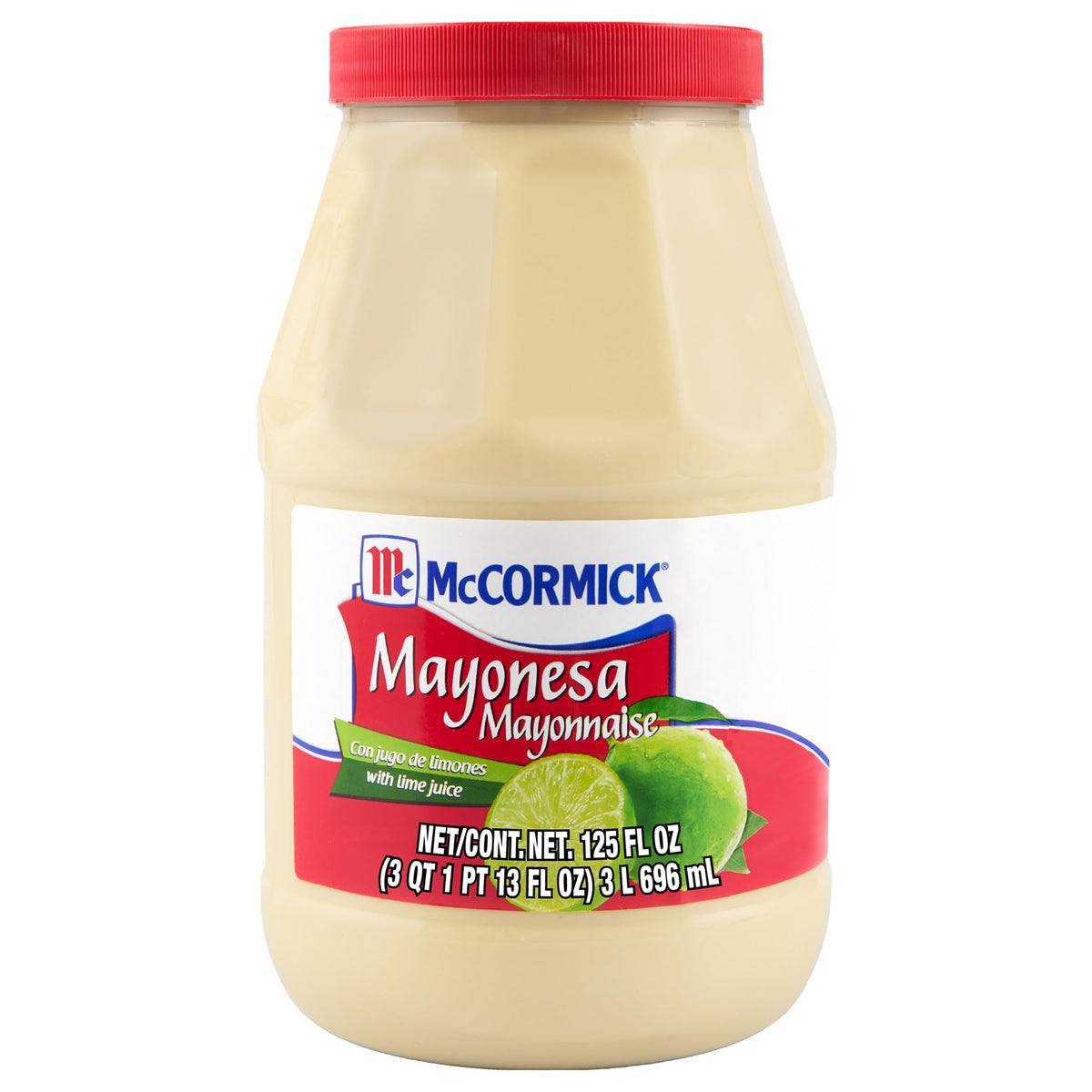 McCormick Mayonnaise with Lime bottle pour for tangy tacos and sandwiches.