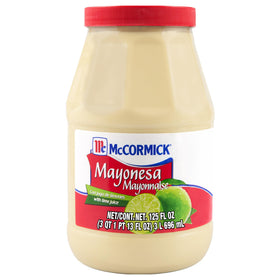 McCormick Mayonnaise with Lime bottle pour for tangy tacos and sandwiches.