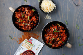 McCormick Organics Chili Seasoning Mix label highlights gluten-free and non-GMO ingredients