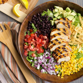 Chicken tacos enhanced by McCormick Organics taco seasoning, savory warmth