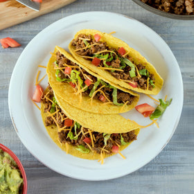 Eggs scrambled with McCormick Organics taco seasoning for quick breakfast flavor