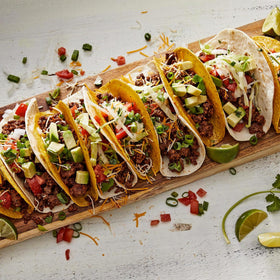 Close-up of organic ingredients in McCormick Organics taco seasoning mix