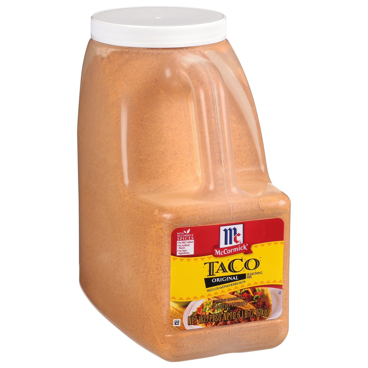 McCormick Original Taco Seasoning Jar for bold, flavorful tacos at home.