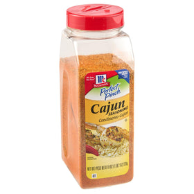 McCormick Perfect Pinch Cajun Seasoning jar boosts bold flavor for chicken