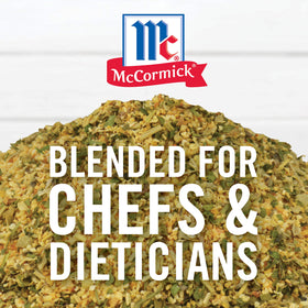 Chicken plated with McCormick Perfect Pinch Garlic & Herb to enhance the protein's natural flavors.