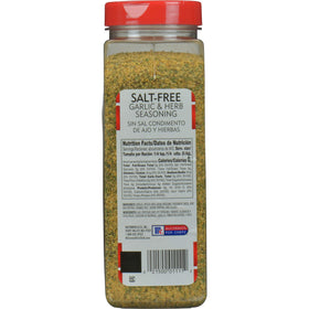 Tabletop scene featuring McCormick Perfect Pinch Garlic & Herb for quick, salt-free flavor boosts.