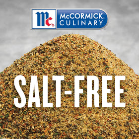 Roasted vegetables seasoned with salt-free blend for vibrant taste