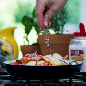 McCormick sea salt crystals sparkle for finishing dishes
