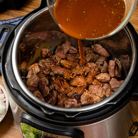 Final plated stew in a bowl, inviting family dinner with McCormick.