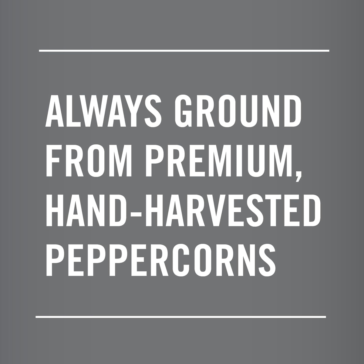 McCormick black pepper added to soups and stews for depth