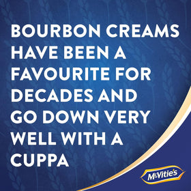 McVitie's Bourbon Cream biscuits tea-time setup for office breaks.