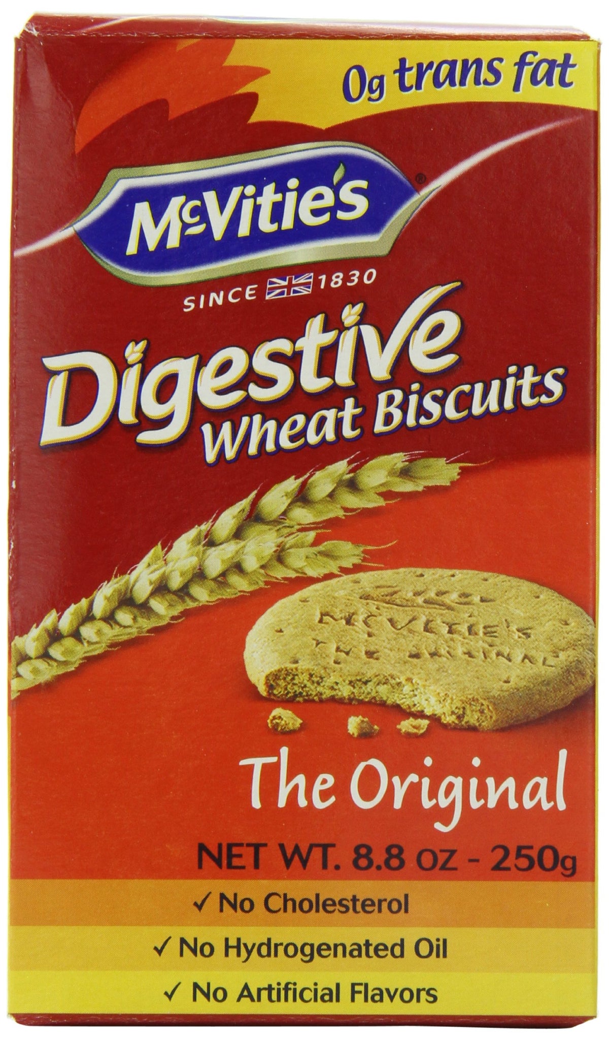 McVitie's Digestive Wheat Biscuits pack front view for everyday snacking