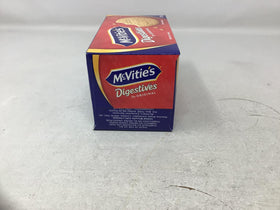 Close-up of McVities Digestives wheat biscuits texture