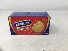 McVities Digestives UK import label indicates authentic taste