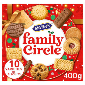 McVitie's Family Circle 400g pack open reveal, ready for snacking with family