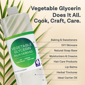MD.LIFE Vegetable Glycerin label highlights purity and grade