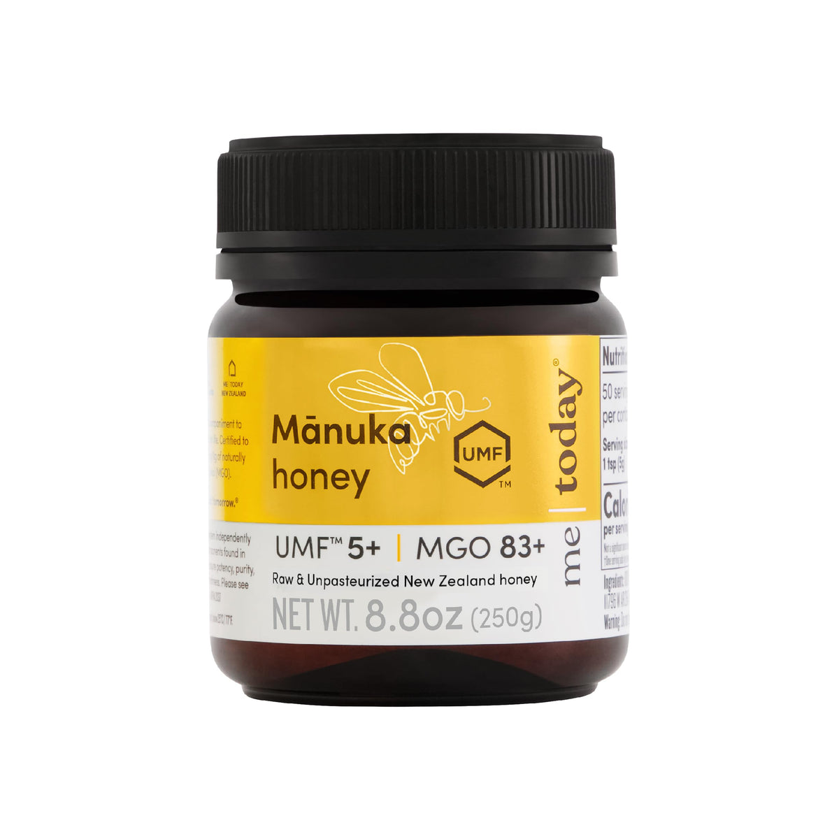 Me Today Manuka honey jar showing golden color for daily wellness