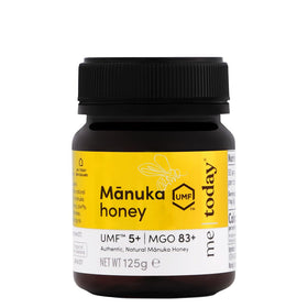 Me Today Manuka Honey jar with rich color, ideal for daily wellness rituals.