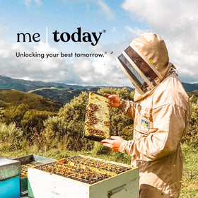 Me Today Manuka Honey packaging, eco-friendly BPA-free jar from recycled PET.
