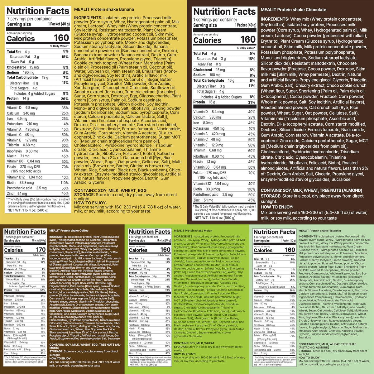 Meal It Protein Shake crunchy-toppings adds texture to a smooth, dessert-style shake.