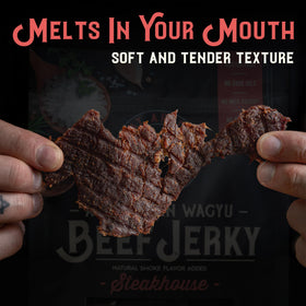 Meat Artisan Beef Jerky artisan quality packaging highlights premium craftsmanship.