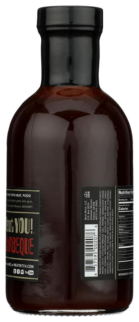 Meat Mitch WHOMP! bottle back label highlights ingredients for clear understanding.