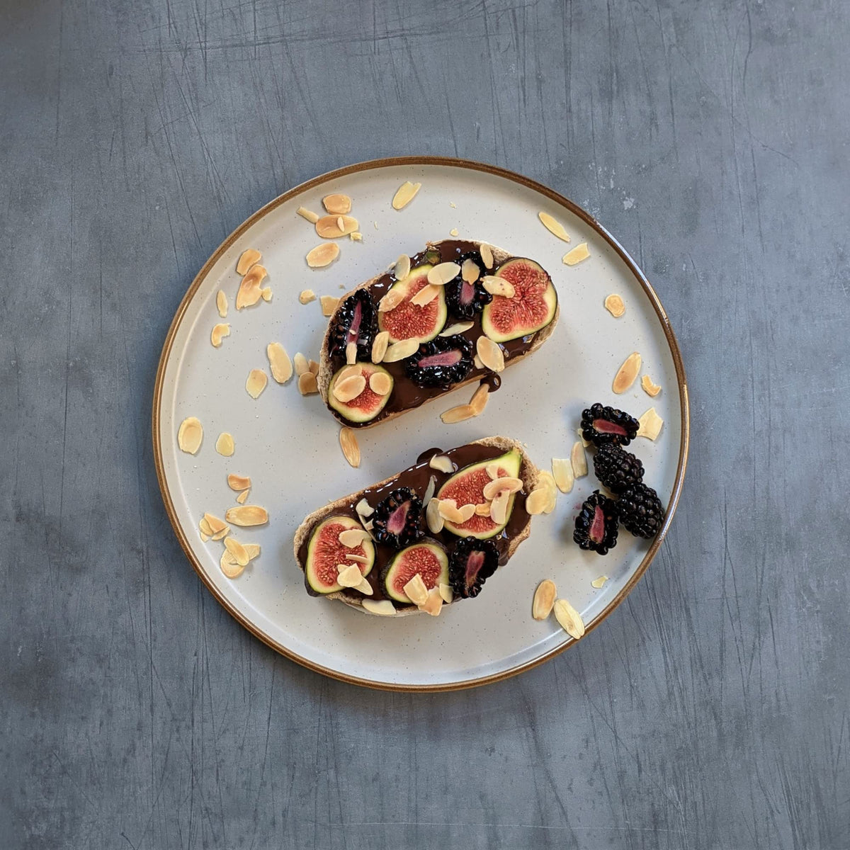 Med Cuisine date paste spread on bread highlights smooth caramel flavor