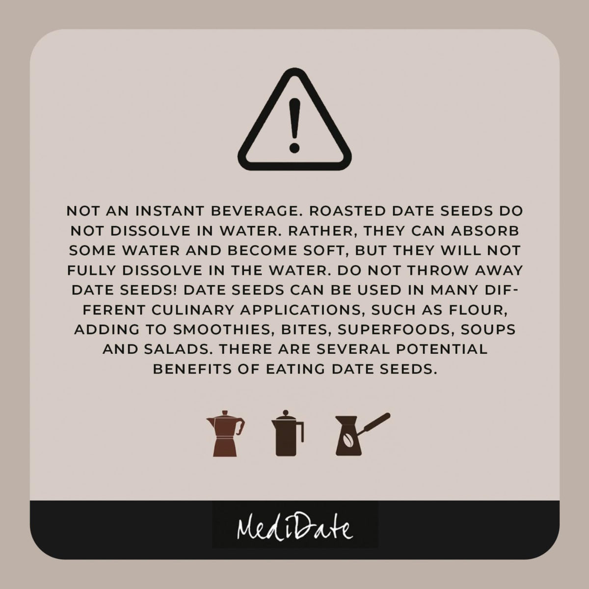 MediDate packaging shows a 12oz size for daily use.