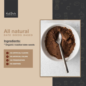 MediDate prebiotic-rich powder may support digestion when whisked into a smooth cup.