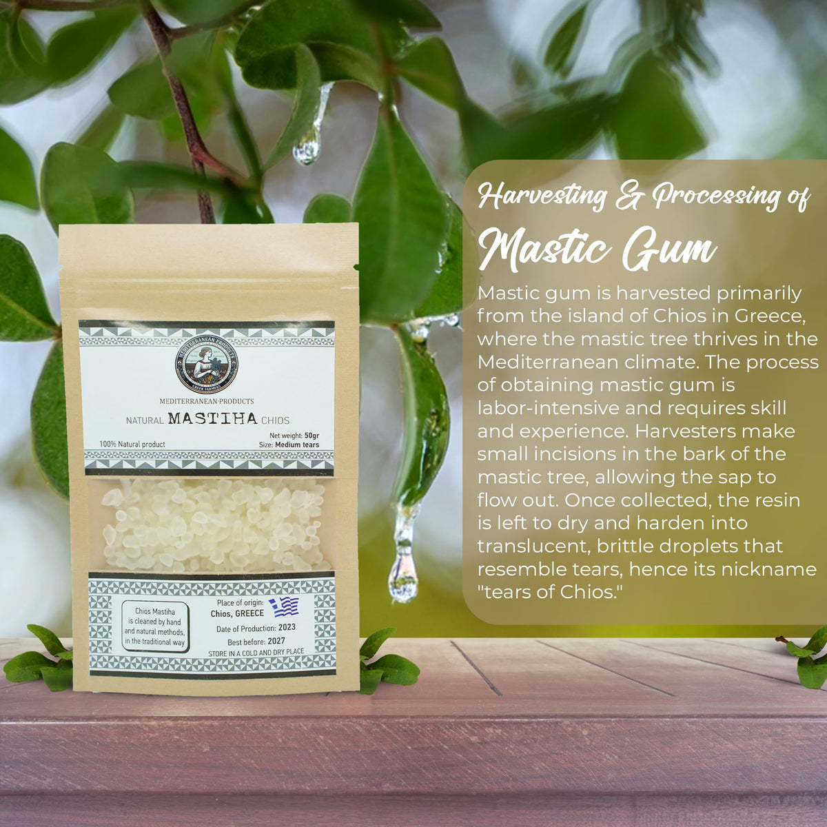 Mediterranean Products Greek Farmers Mastiha enables culinary versatility in savory and sweet dishes